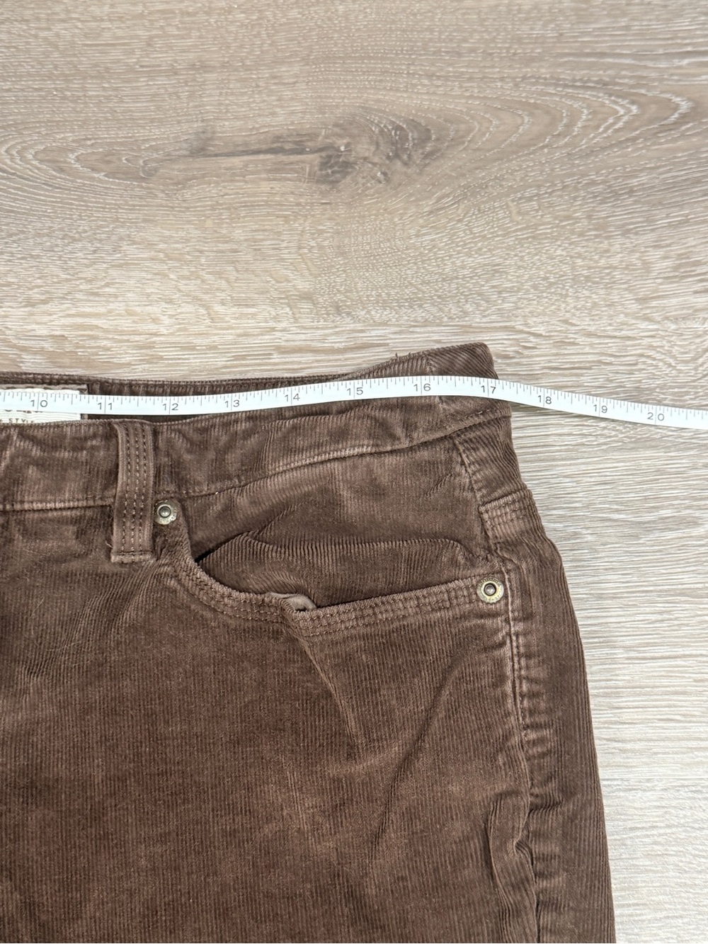 Sonoma Women’s Straight-Leg Corduroy Jeans in Dark Brown Size 12P - Picture 5 of 11